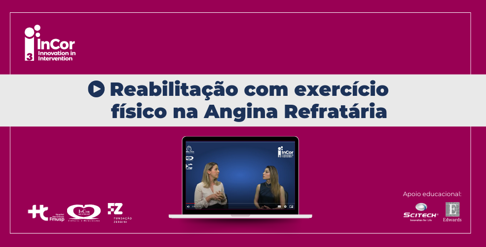 Reabilitação com exercício físico para Angina Refratária: Dras. Luciana Dourado e Luhanda Monti apresentam em um episódio de discussão sobre o tema. Saiba aqui!